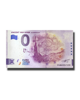 0 Euro Souvenir Banknote Vincent Van Gogh Netherlands PEBR 2022-2