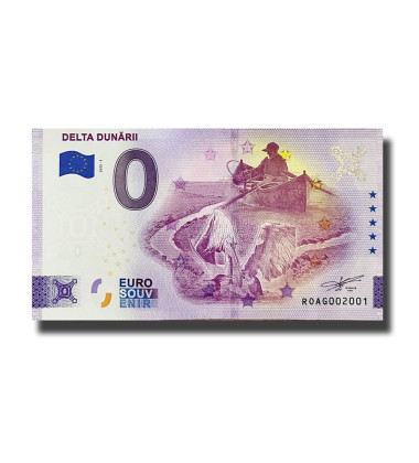 0 Euro Souvenir Banknote Delta Dunarii Romania ROAG 2022-1