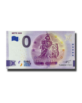 0 Euro Souvenir Banknote Mete Han Turkey TUBR 2022-1