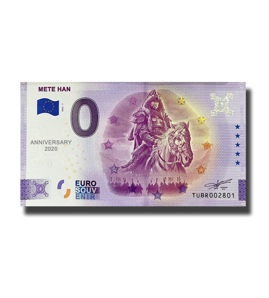 Anniversary 0 Euro Souvenir Banknote  Mete Han Turkey TUBR 2022-1