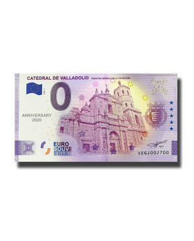 Anniversary 0 Euro Souvenir Banknote  Catedral De Valladolid Spain VEGJ 2022-1