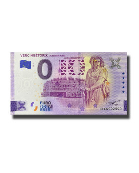 0 Euro Souvenir Banknote Vercingetorix France UEEG 2022-2