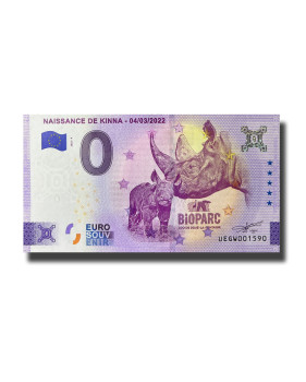 0 Euro Souvenir Banknote Naissance De Kinna France UEGW 2022-4