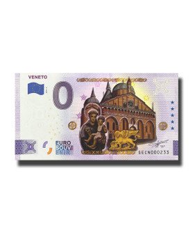 0 Euro Souvenir Banknote Veneto Colour Italia SECN 2022-6