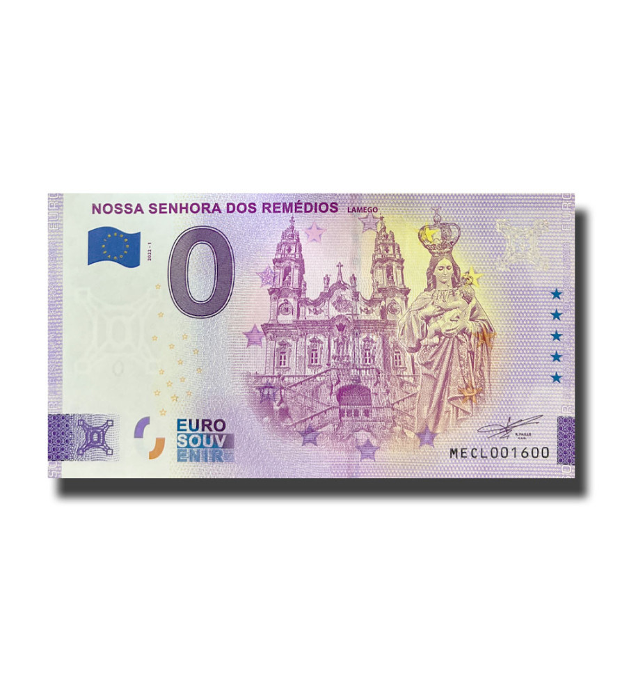 0 Euro Souvenir Banknote Nossa Senhora Dos Remedios Portugal MECL 2022-1