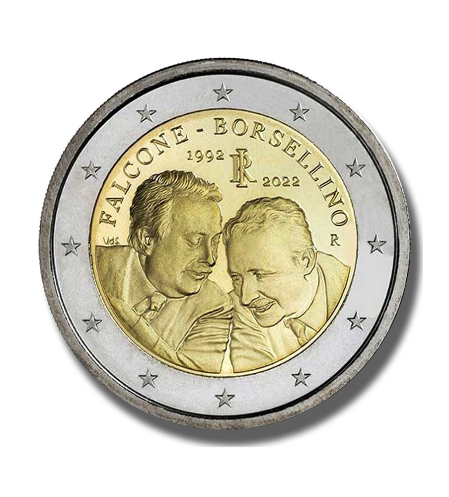 2022 Italy Falcone Borsellino 2 Euro Coin