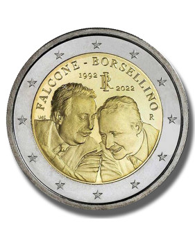 2022 Italy Falcone Borsellino 2 Euro Coin