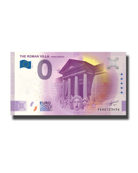 0 Euro Souvenir Banknote The Roman Villa Malta FEAU 2022-1