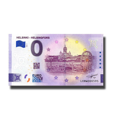0 Euro Souvenir Banknote Helsinki - Helsingfors Finland LEBW 2022-1