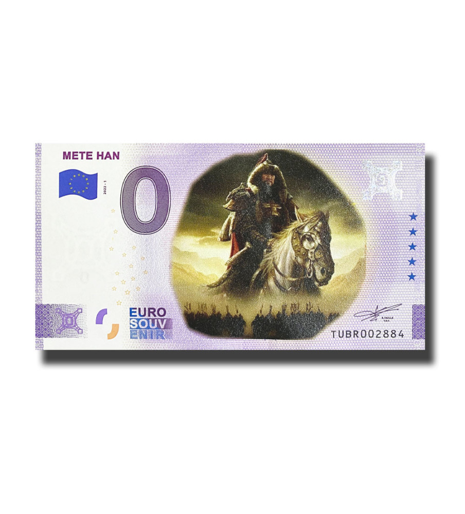 0 Euro Souvenir Banknote Mete Han Colour Turkey TUBR 2022-1
