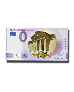 Anniversary 0 Euro Souvenir Banknote The Roman Villa Colour Malta FEAU 2022-1