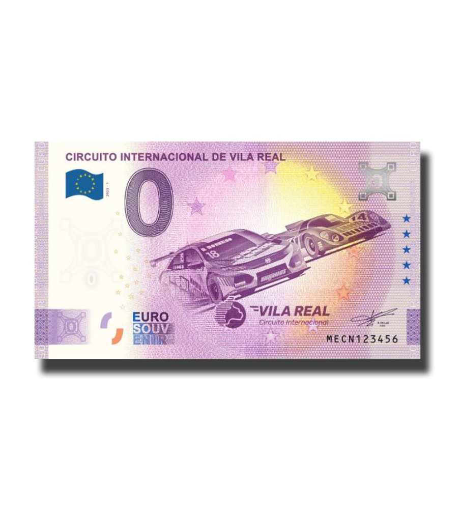 0 Euro Souvenir Banknote Circuito Internacional De Vila Real Portugal MECN 2022-1