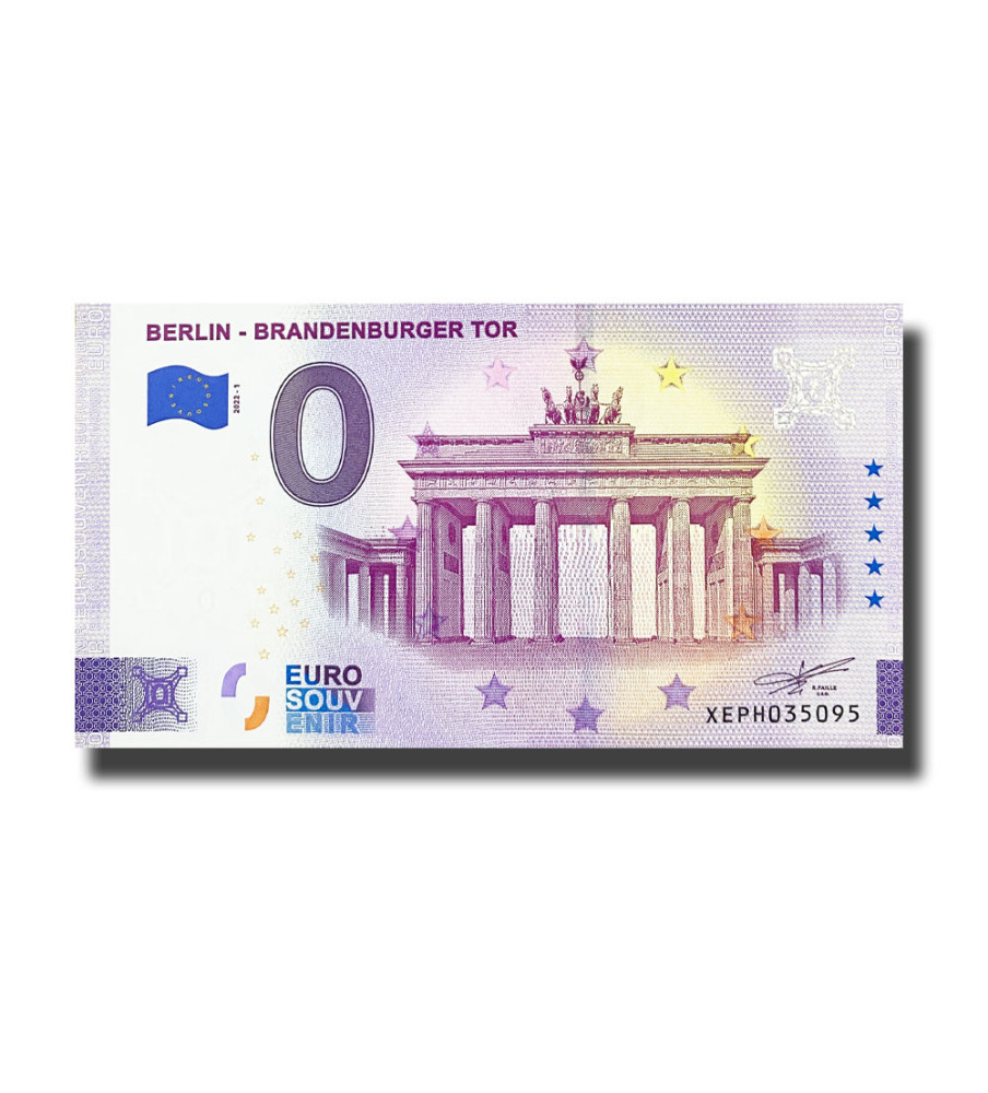 0 Euro Souvenir Banknote Berlin Brandenburg Germany XEPH 2022-1