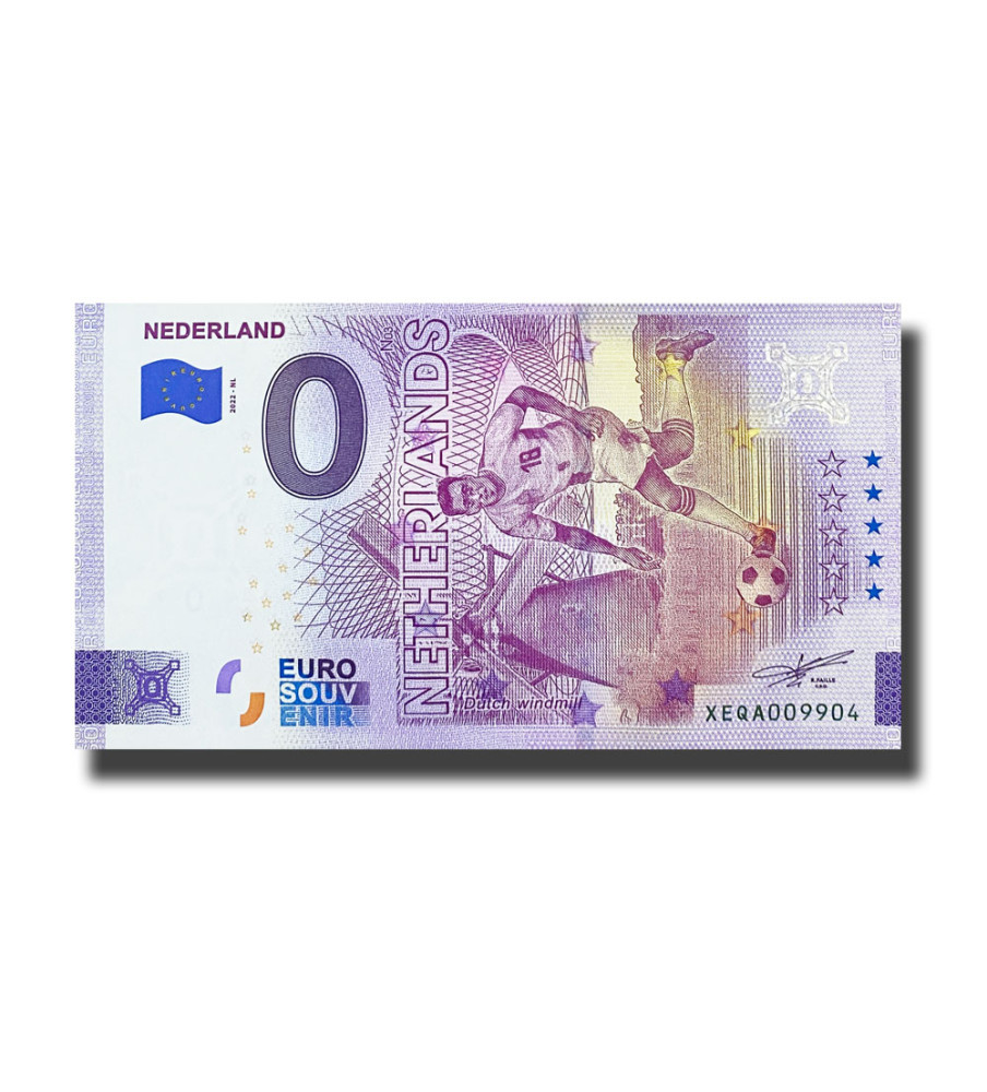 0 Euro Souvenir Banknote World Cup Qatar - Netherlands Germany XEQA 2022-NL