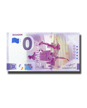 0 Euro Souvenir Banknote World Cup Qatar - Ecuador Germany XEQA 2022-EC