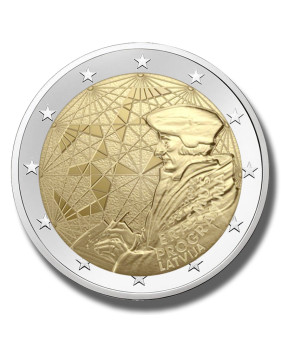 2022 Latvia Erasmus Program 2 Euro Coin