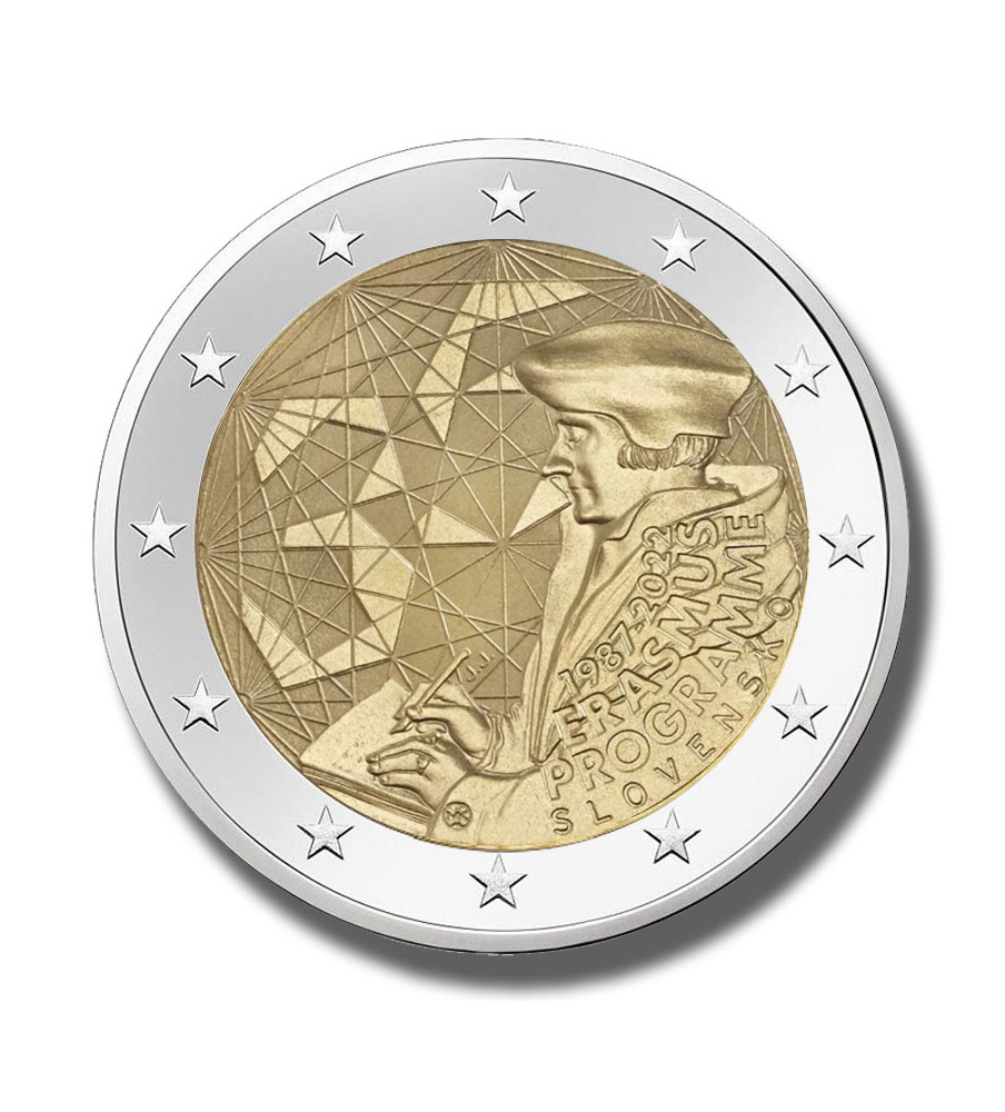 2022 Slovakia Erasmus Program 2 Euro Coin