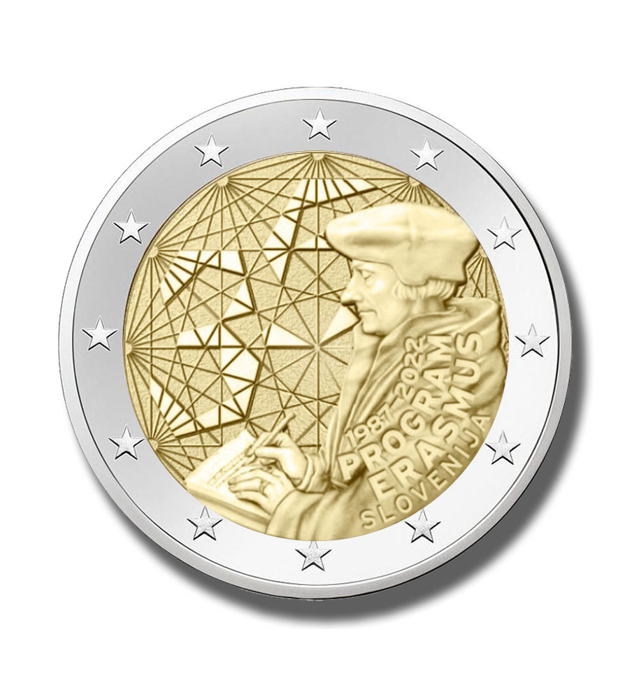 2022 Slovenia Erasmus Program 2 Euro Coin