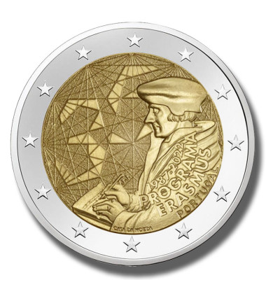 2022 Portugal Erasmus Program 2 Euro Coin
