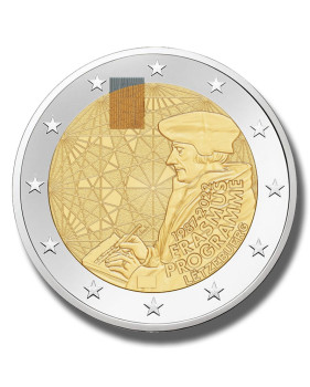 2022 Luxembourg Erasmus Program 2 Euro Coin