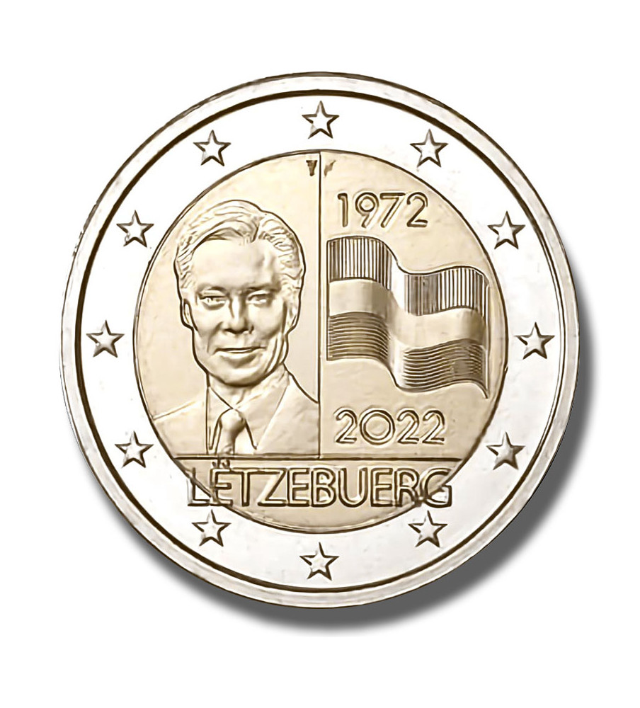 2022 Luxembourg Flag 2 Euro Coin