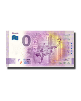 0 Euro Souvenir Banknote World Cup Qatar - Ghana Germany XEQA 2022-GH