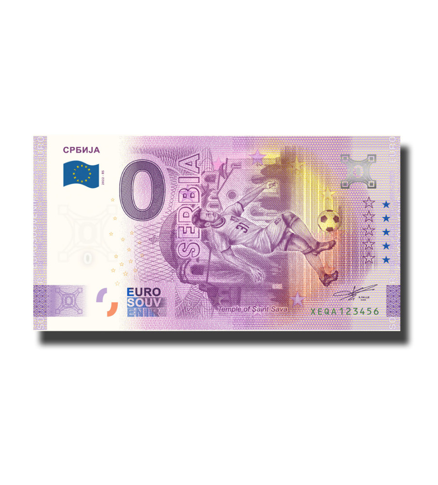 0 Euro Souvenir Banknote World Cup Qatar - Serbia Germany XEQA 2022-RS 0 Euro Souvenir Banknote World Cup Qatar - Serbia Germany XEQA 2022-RS