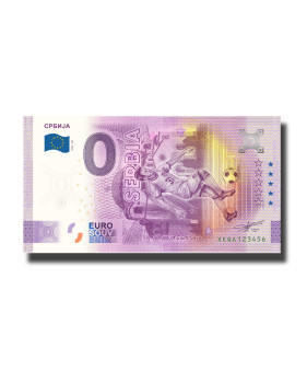 0 Euro Souvenir Banknote World Cup Qatar - Serbia Germany XEQA 2022-RS