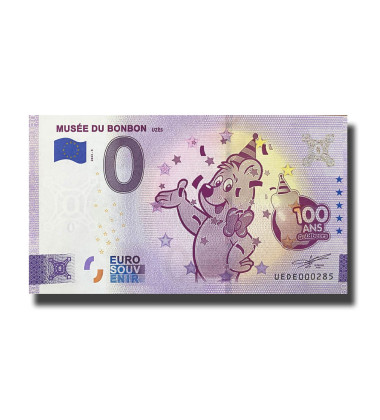 0 Euro Souvenir Banknote Musee Du Bonbon France UEDE 2022-5