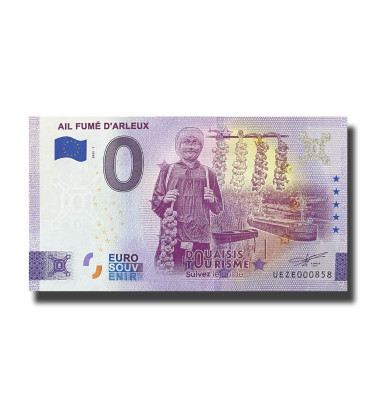 0 Euro Souvenir Banknote Ail Fume D'Arleux France UEZE 2022-1
