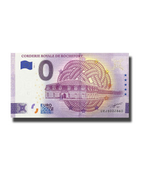 0 Euro Souvenir Banknote Corderie Royale De Rochefort France UEJS 2022-1