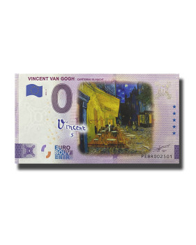 0 Euro Souvenir Banknote Vincent van Gogh Colour Netherlands PEBR 2022-5