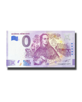 0 Euro Souvenir Banknote Bozena Nemcova Czech Republic CZAQ 2020-1