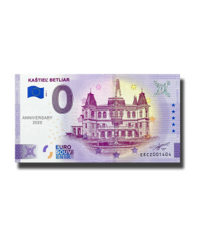 Anniversary 0 Euro Souvenir Banknote Kastiel Betliar Slovakia EECZ 2020-1