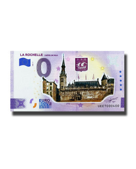 0 Euro Souvenir Banknote La Rochelle Colour France UEET 2022-3
