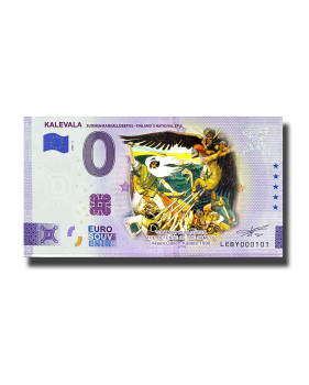 0 Euro Souvenir Banknote Kalevala Colour Finland LEBY 2022-2