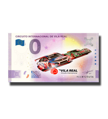 0 Euro Souvenir Banknote Circuito Internacional De Vila Real Colour Portugal MECN 2022-1