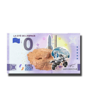 0 Euro Souvenir Banknote La Cite De L'Espace Colour France UEFC 2022-5