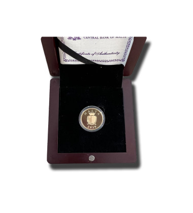 2010 MALTA - €50 AUBERGE D ITALIE GOLD COIN PROOF GOLD