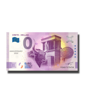 Anniversary 0 Euro Souvenir Banknote Crete - Hellas Greece YEAD 2022-1