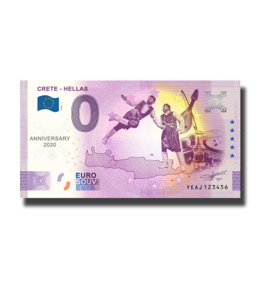 Anniversary 0 Euro Souvenir Banknote Crete - Hellas Greece YEAJ 2022-1
