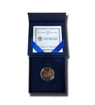 2012 MALTA 2 EURO MAJORITY REPRESENTATIVE 1887 PROOF COIN