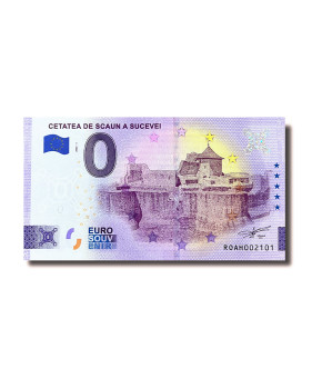 0 Euro Souvenir Banknote Cetatea De Scaun A Sucevei Romania ROAH 2022-1
