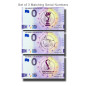 0 Euro Souvenir Banknote FIFA World Cup Qatar 2022 - Set of 3 Matching Numbers Germany XEVY 2022 Set of 3