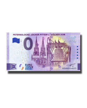 0 Euro Souvenir Banknote Petersglocke "Dicker Pitter" - Kolner Dom Germany XEHH 2022-4