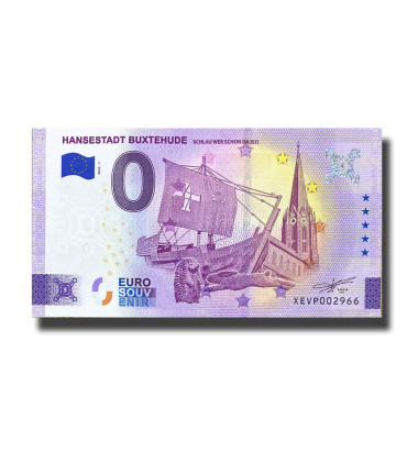 0 Euro Souvenir Banknote Hansestadt Buxtehude Germany XEVP 2022-1