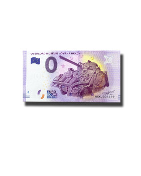 0 Euro Souvenir Banknote Overlord Museum - Omaha Beach France UEKJ 2017-1