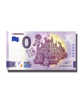 0 Euro Souvenir Banknote Lombardia Italy SECN 2022-5