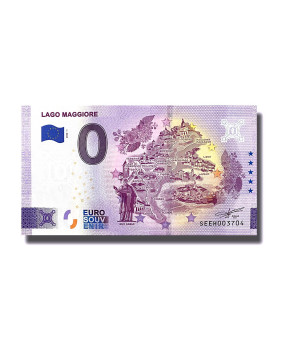 0 Euro Souvenir Banknote Lago Maggiore Italy SEEH 2022-1