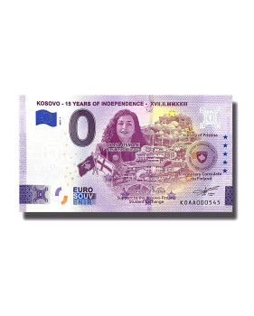 0 Euro Souvenir Banknote Kosovo - 15 Years Of Independence Kosovo KOAA 2022-1